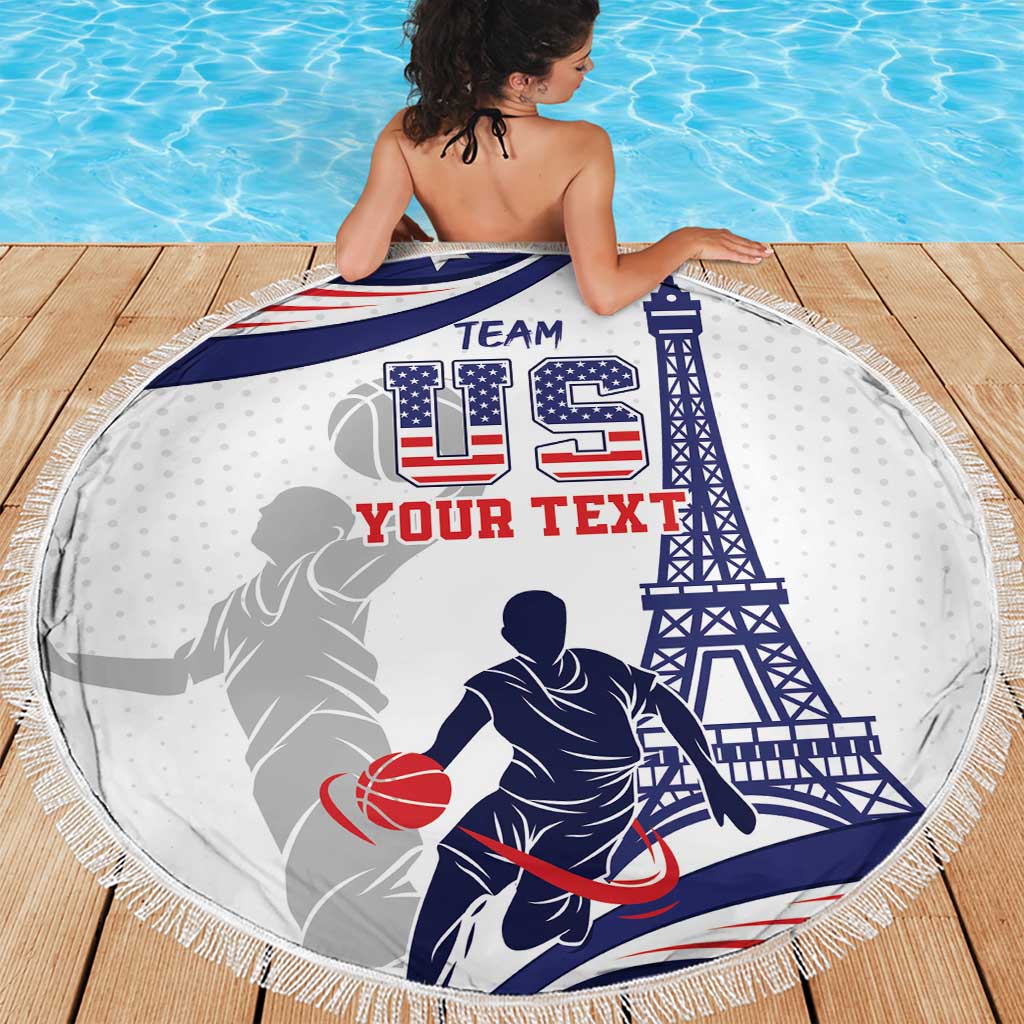 Personalized USA Basketball Beach Blanket One For All Summer Sport LT9 - Wonder Print Shop