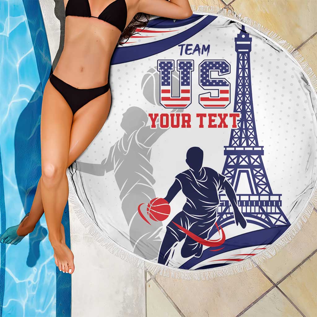 Personalized USA Basketball Beach Blanket One For All Summer Sport LT9 - Wonder Print Shop