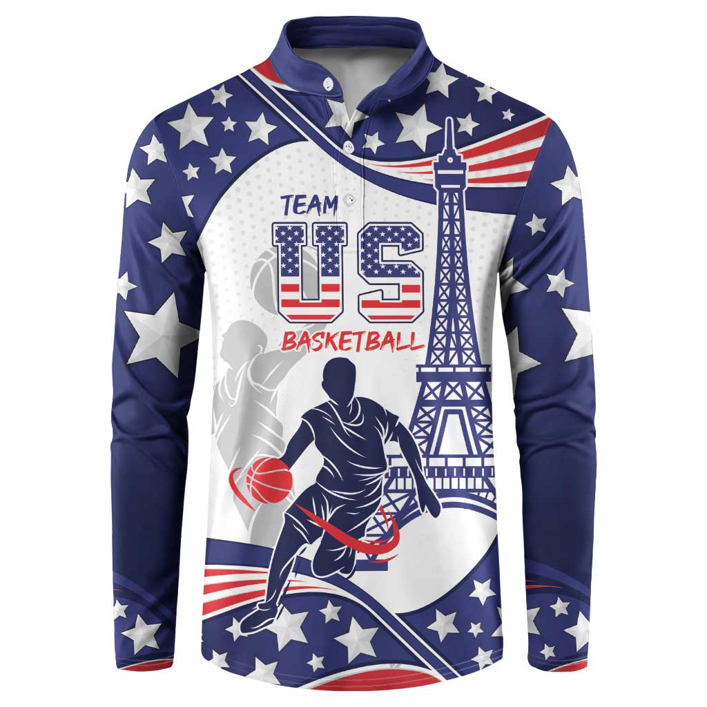 Personalized USA Basketball Button Sweatshirt One For All Summer Sport LT9 - Wonder Print Shop