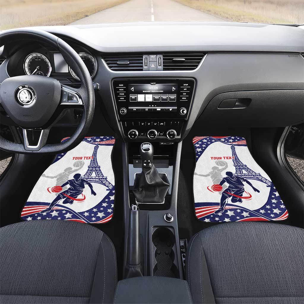 Personalized USA Basketball Car Mats One For All Summer Sport LT9 - Wonder Print Shop