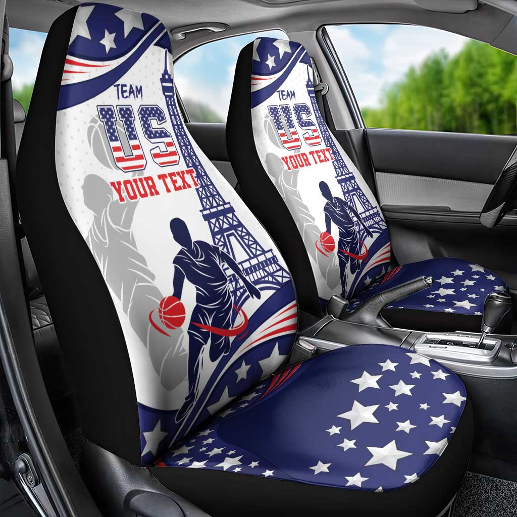 Personalized USA Basketball Car Seat Cover One For All Summer Sport LT9 - Wonder Print Shop
