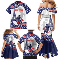 Personalized USA Basketball Family Matching Mermaid Dress and Hawaiian Shirt One For All Summer Sport LT9 - Wonder Print Shop