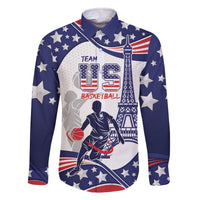 Personalized USA Basketball Family Matching Off The Shoulder Long Sleeve Dress and Hawaiian Shirt One For All Summer Sport - Wonder Print Shop