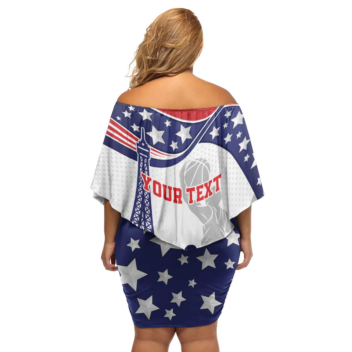 Personalized USA Basketball Family Matching Off Shoulder Short Dress and Hawaiian Shirt One For All Summer Sport LT9 - Wonder Print Shop