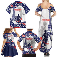Personalized USA Basketball Family Matching Summer Maxi Dress and Hawaiian Shirt One For All Summer Sport - Wonder Print Shop