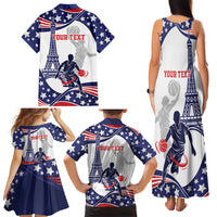 Personalized USA Basketball Family Matching Tank Maxi Dress and Hawaiian Shirt One For All Summer Sport - Wonder Print Shop