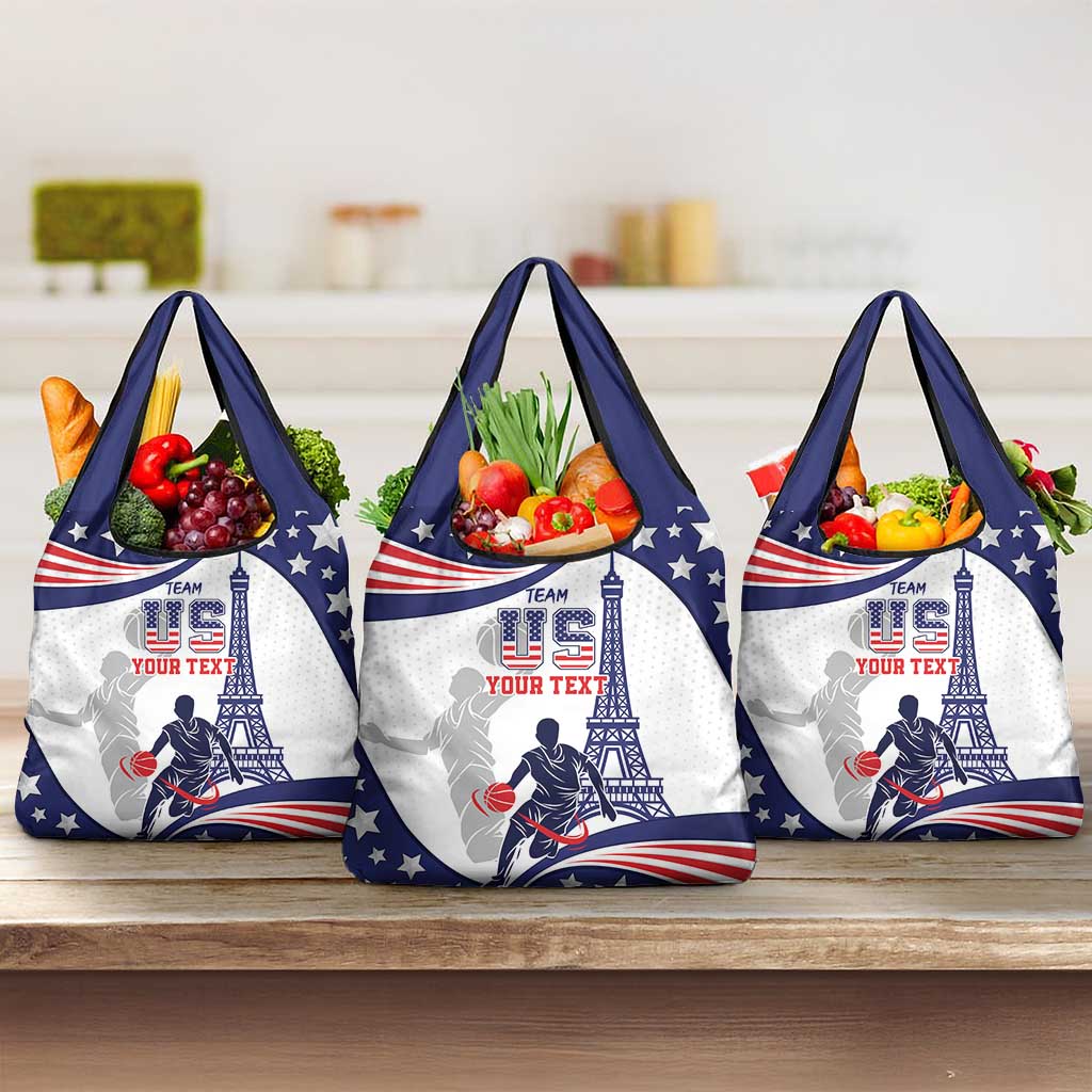 Personalized USA Basketball Grocery Bag One For All Summer Sport