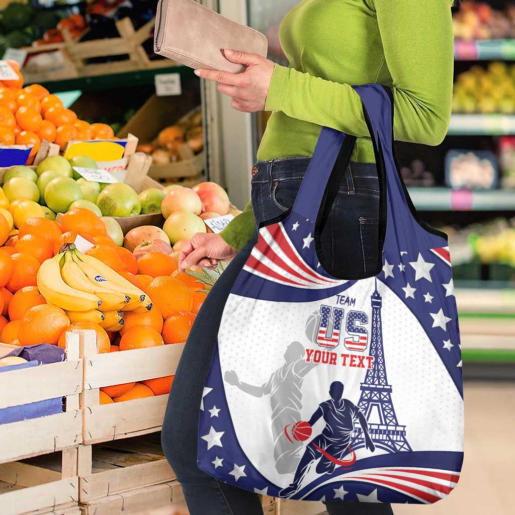 Personalized USA Basketball Grocery Bag One For All Summer Sport