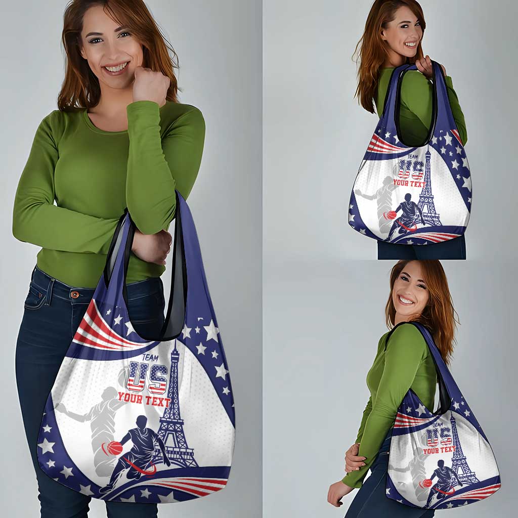 Personalized USA Basketball Grocery Bag One For All Summer Sport