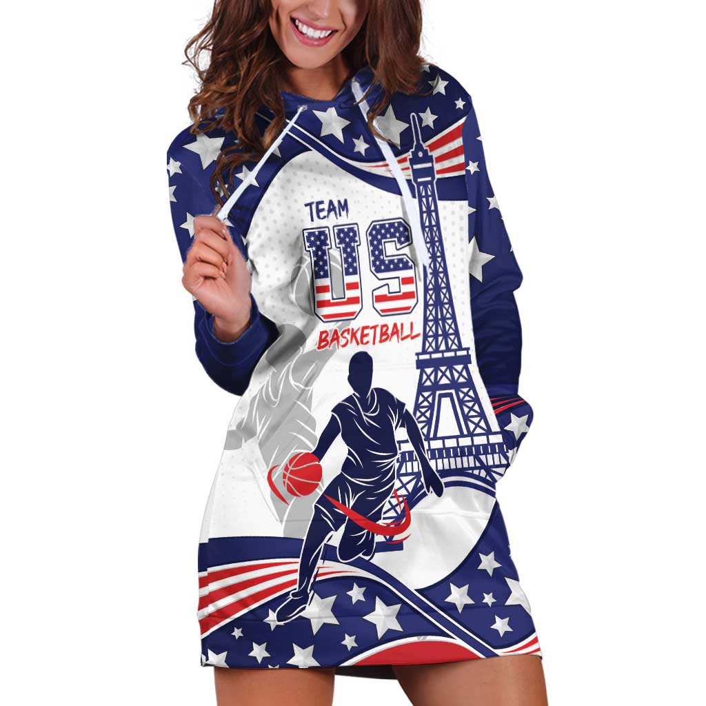 Personalized USA Basketball Hoodie Dress One For All Summer Sport - Wonder Print Shop