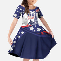 Personalized USA Basketball Kid Short Sleeve Dress One For All Summer Sport - Wonder Print Shop