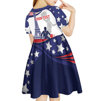 Personalized USA Basketball Kid Short Sleeve Dress One For All Summer Sport - Wonder Print Shop