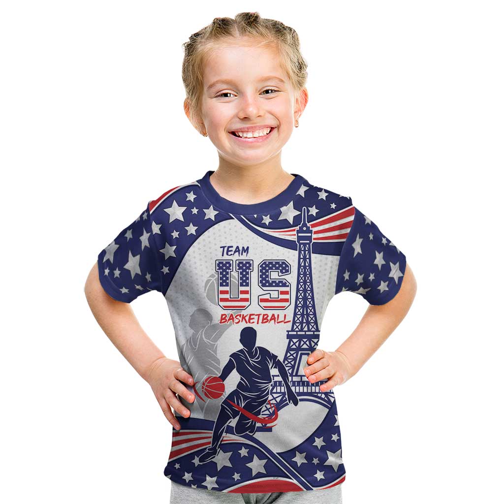 Personalized USA Basketball Kid T Shirt One For All Summer Sport - Wonder Print Shop