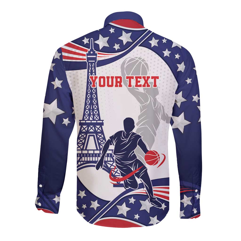 Personalized USA Basketball Long Sleeve Button Shirt One For All Summer Sport - Wonder Print Shop