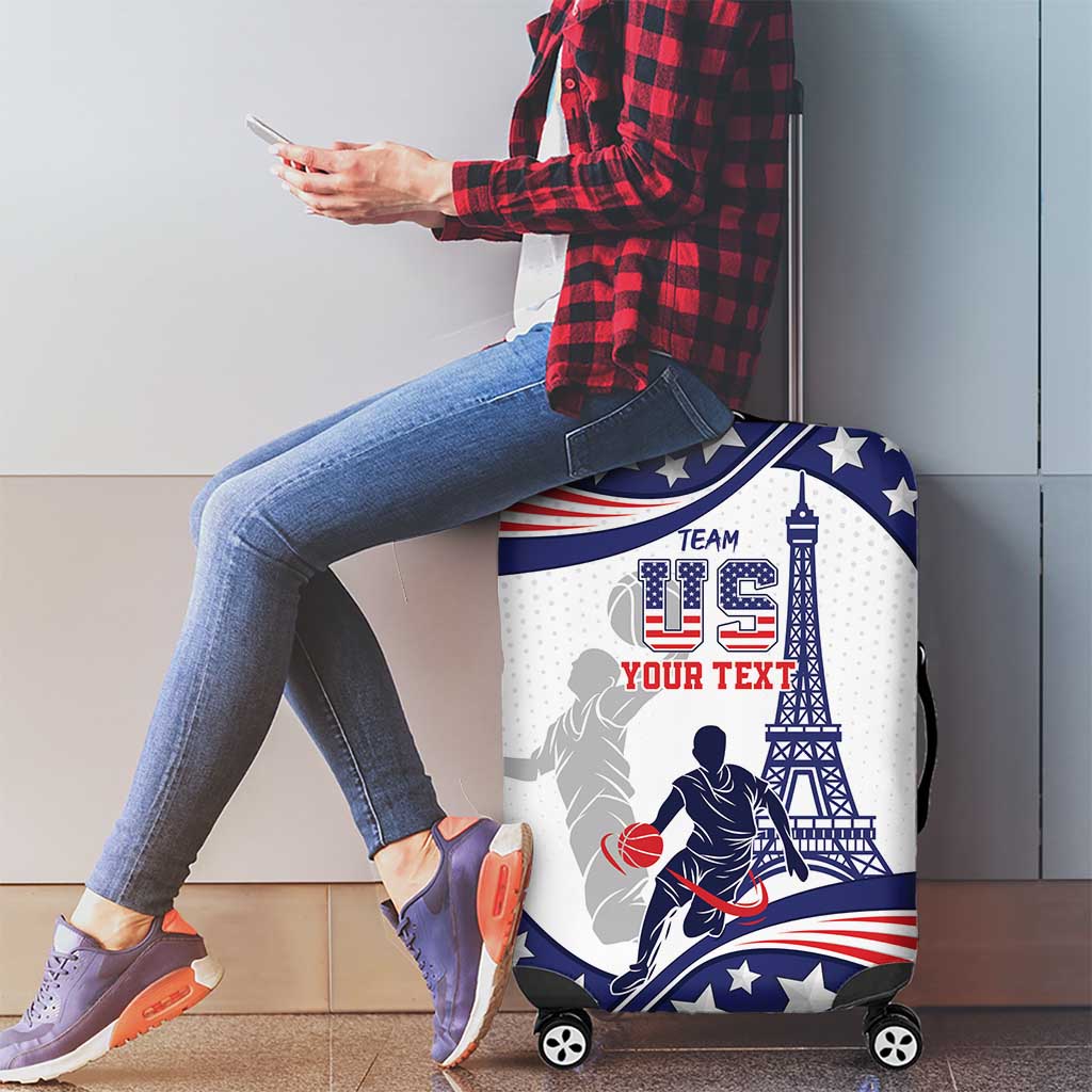 Personalized USA Basketball Luggage Cover One For All Summer Sport - Wonder Print Shop