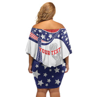 Personalized USA Basketball Off Shoulder Short Dress One For All Summer Sport - Wonder Print Shop