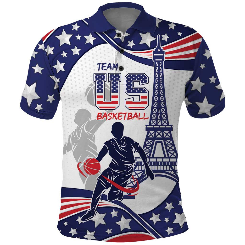 Personalized USA Basketball Polo Shirt One For All Summer Sport - Wonder Print Shop