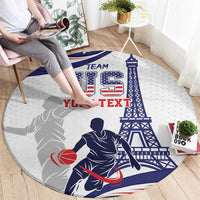 Personalized USA Basketball Round Carpet One For All Summer Sport