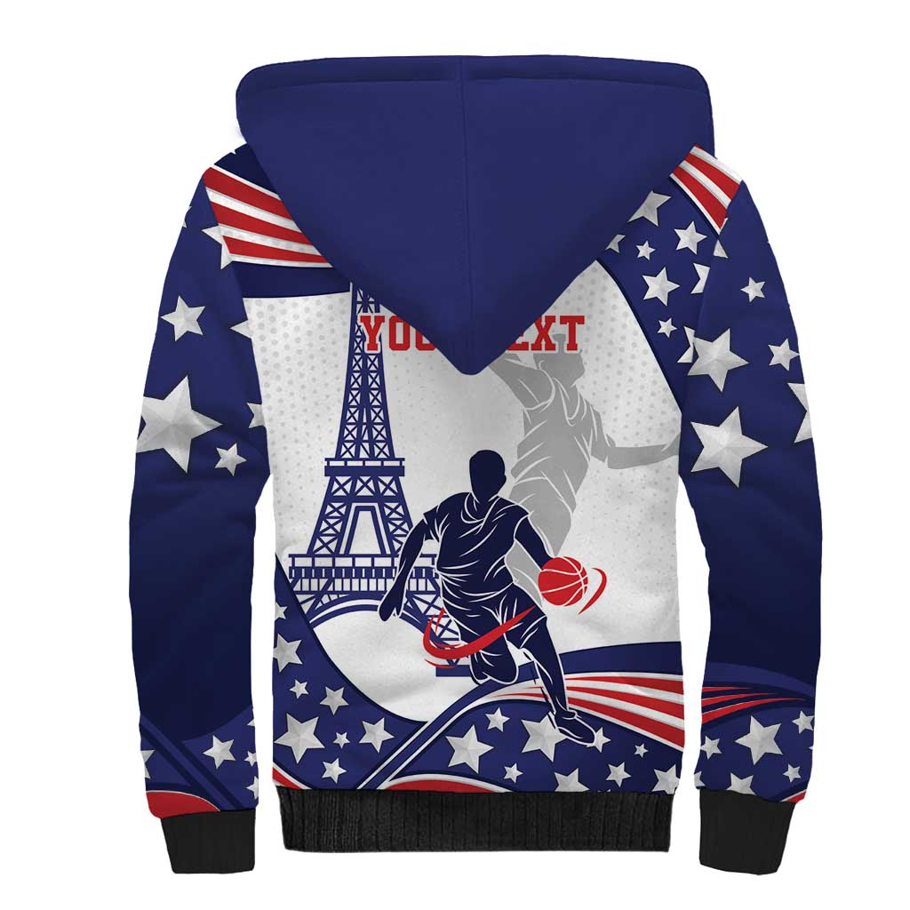 Personalized USA Basketball Sherpa Hoodie One For All Summer Sport - Wonder Print Shop