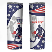 Personalized USA Basketball Skinny Tumbler One For All Summer Sport - Wonder Print Shop