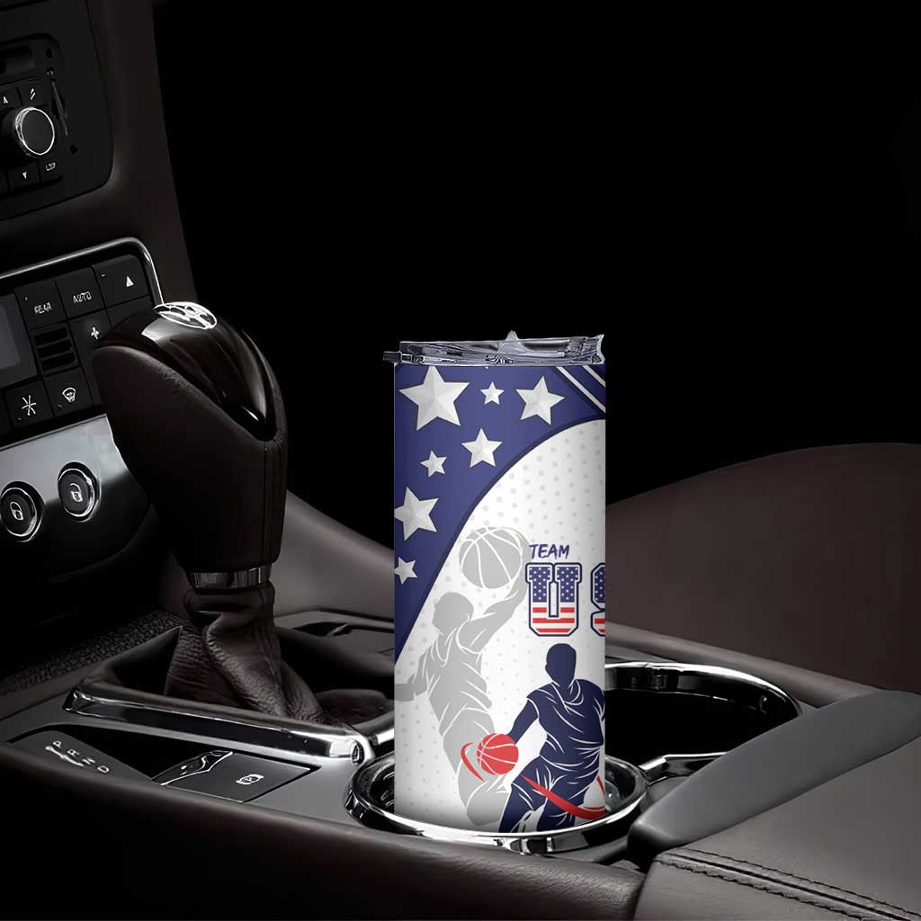 Personalized USA Basketball Skinny Tumbler One For All Summer Sport - Wonder Print Shop