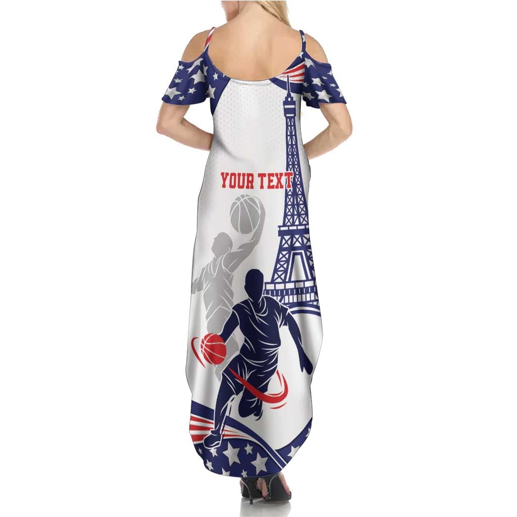 Personalized USA Basketball Summer Maxi Dress One For All Summer Sport - Wonder Print Shop