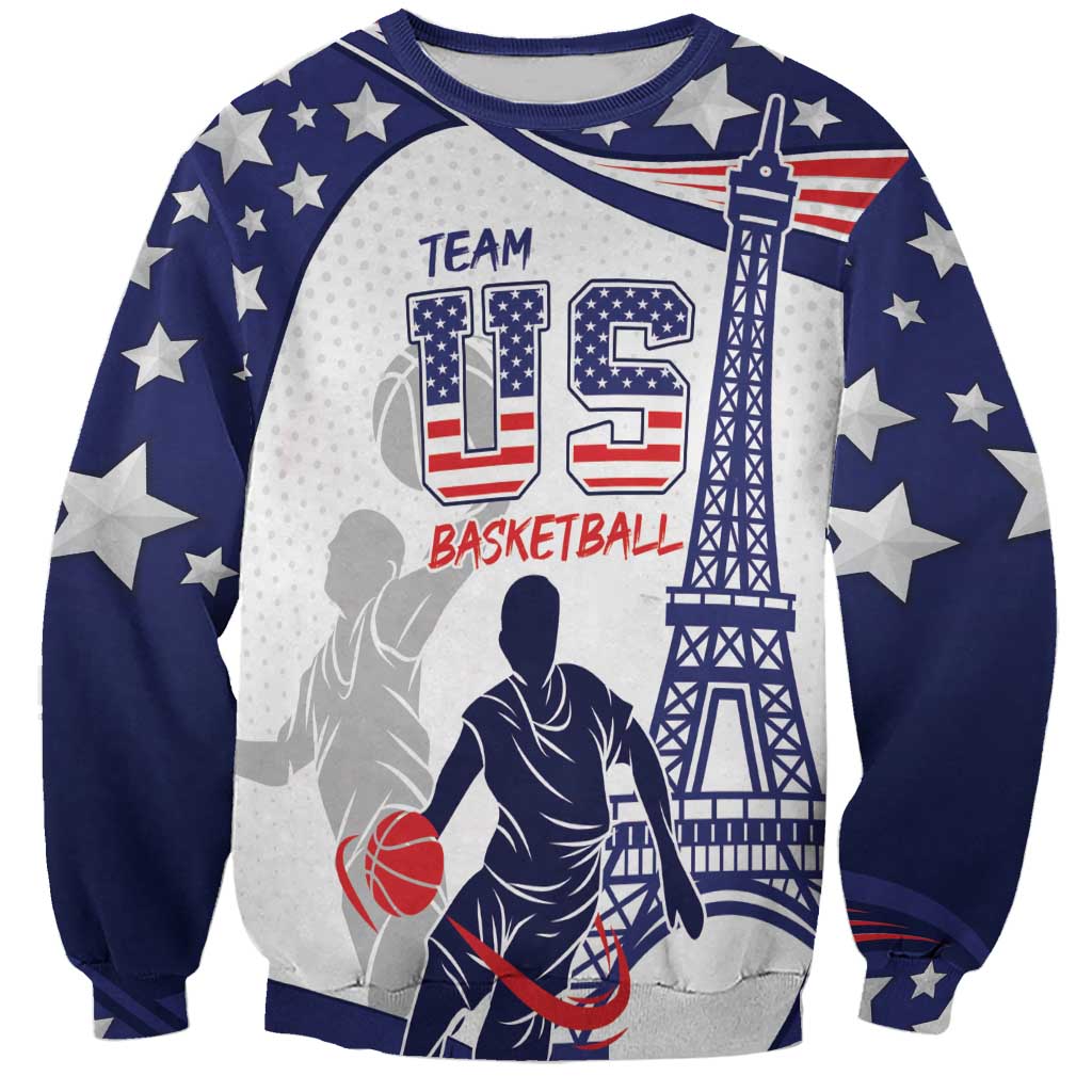 Personalized USA Basketball Sweatshirt One For All Summer Sport - Wonder Print Shop