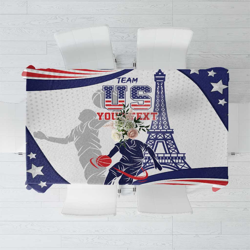 Personalized USA Basketball Tablecloth One For All Summer Sport - Wonder Print Shop
