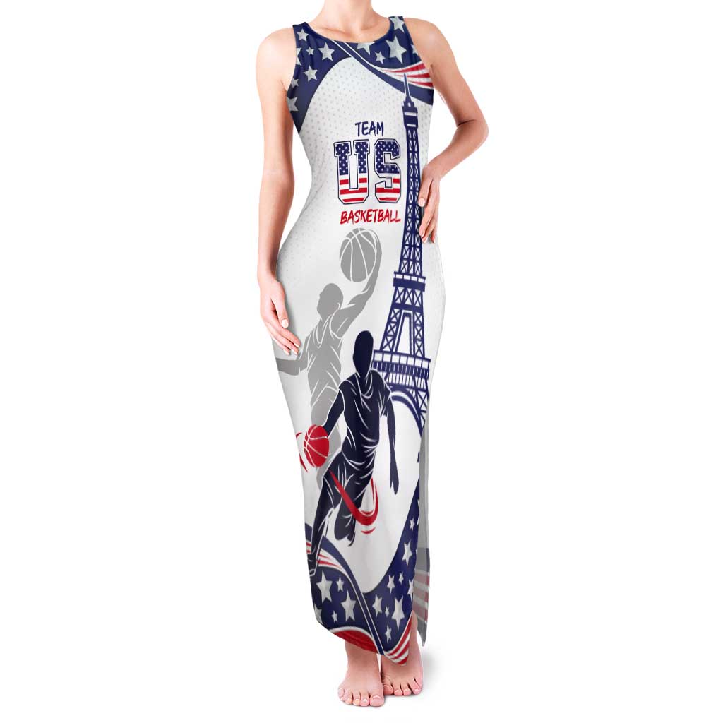 Personalized USA Basketball Tank Maxi Dress One For All Summer Sport - Wonder Print Shop