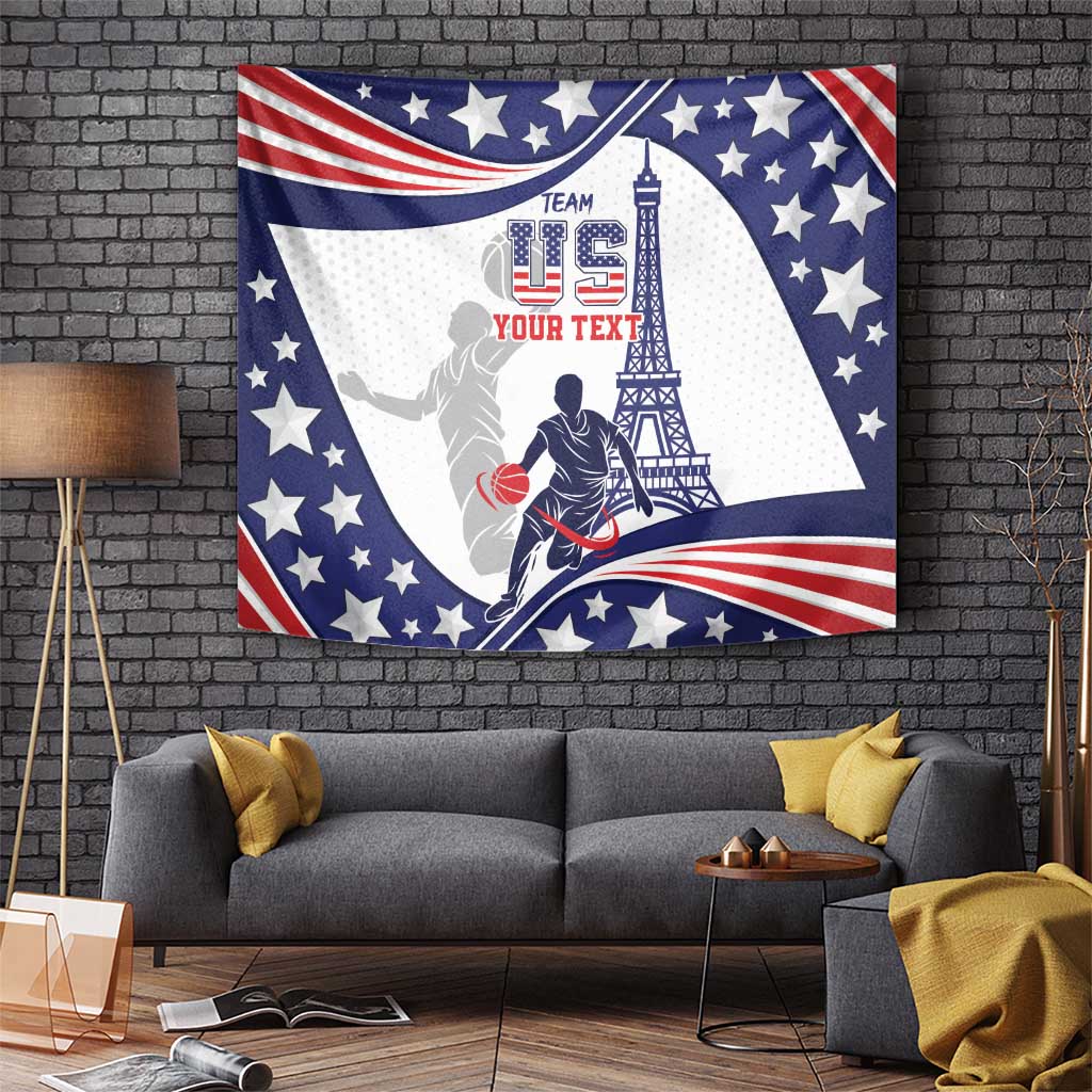 Personalized USA Basketball Tapestry One For All Summer Sport - Wonder Print Shop
