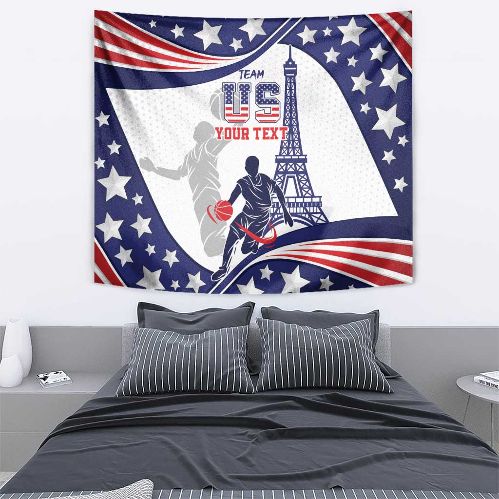 Personalized USA Basketball Tapestry One For All Summer Sport - Wonder Print Shop
