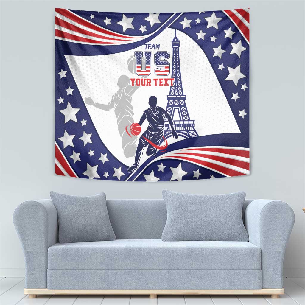 Personalized USA Basketball Tapestry One For All Summer Sport - Wonder Print Shop