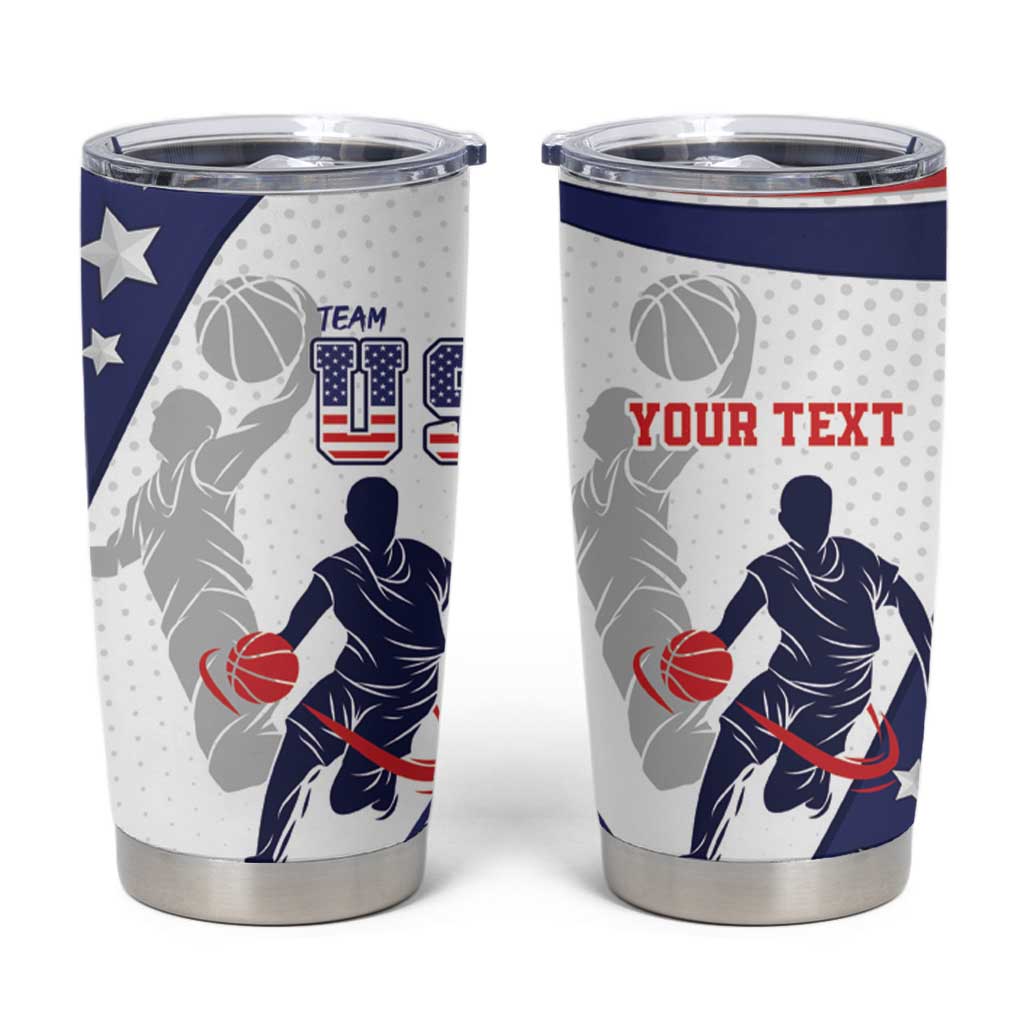 Personalized USA Basketball Tumbler Cup One For All Summer Sport - Wonder Print Shop