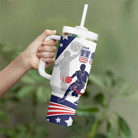 Personalized USA Basketball Tumbler With Handle One For All Summer Sport - Wonder Print Shop