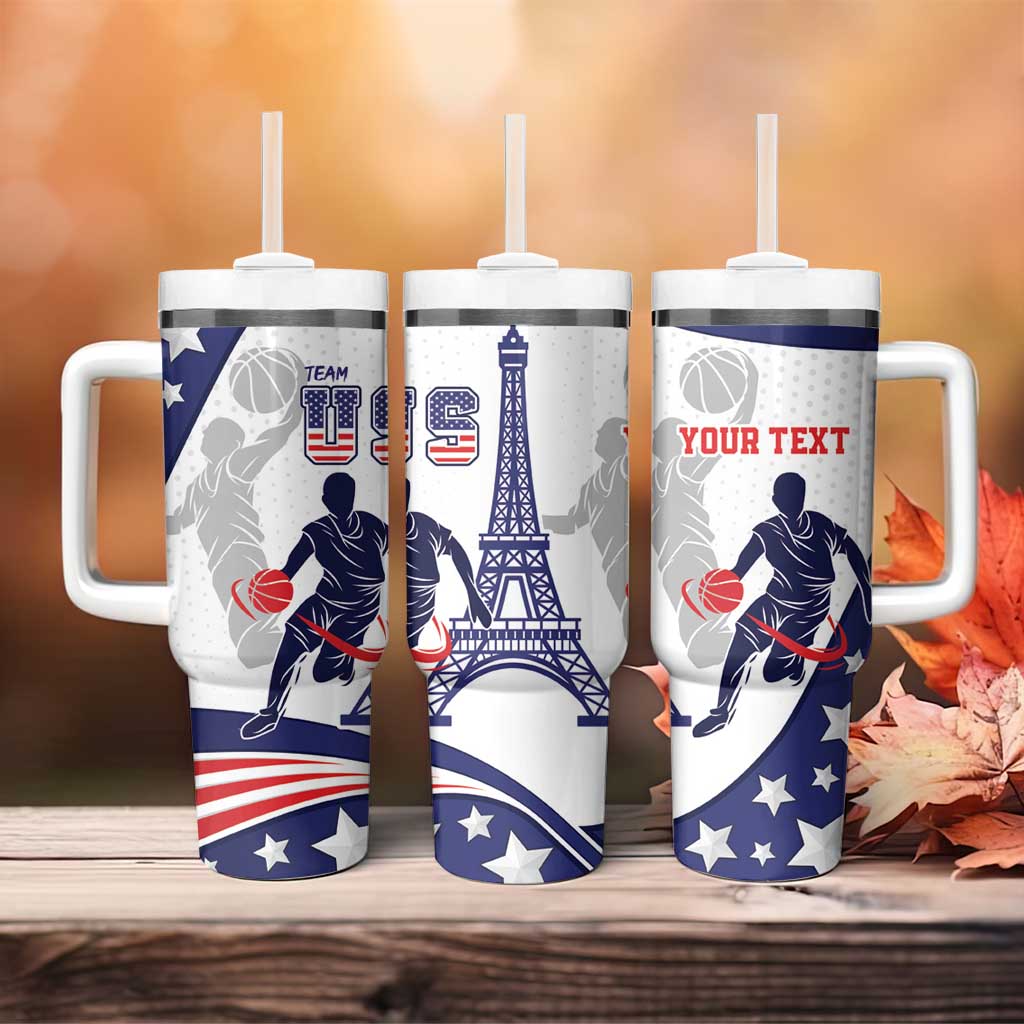 Personalized USA Basketball Tumbler With Handle One For All Summer Sport - Wonder Print Shop