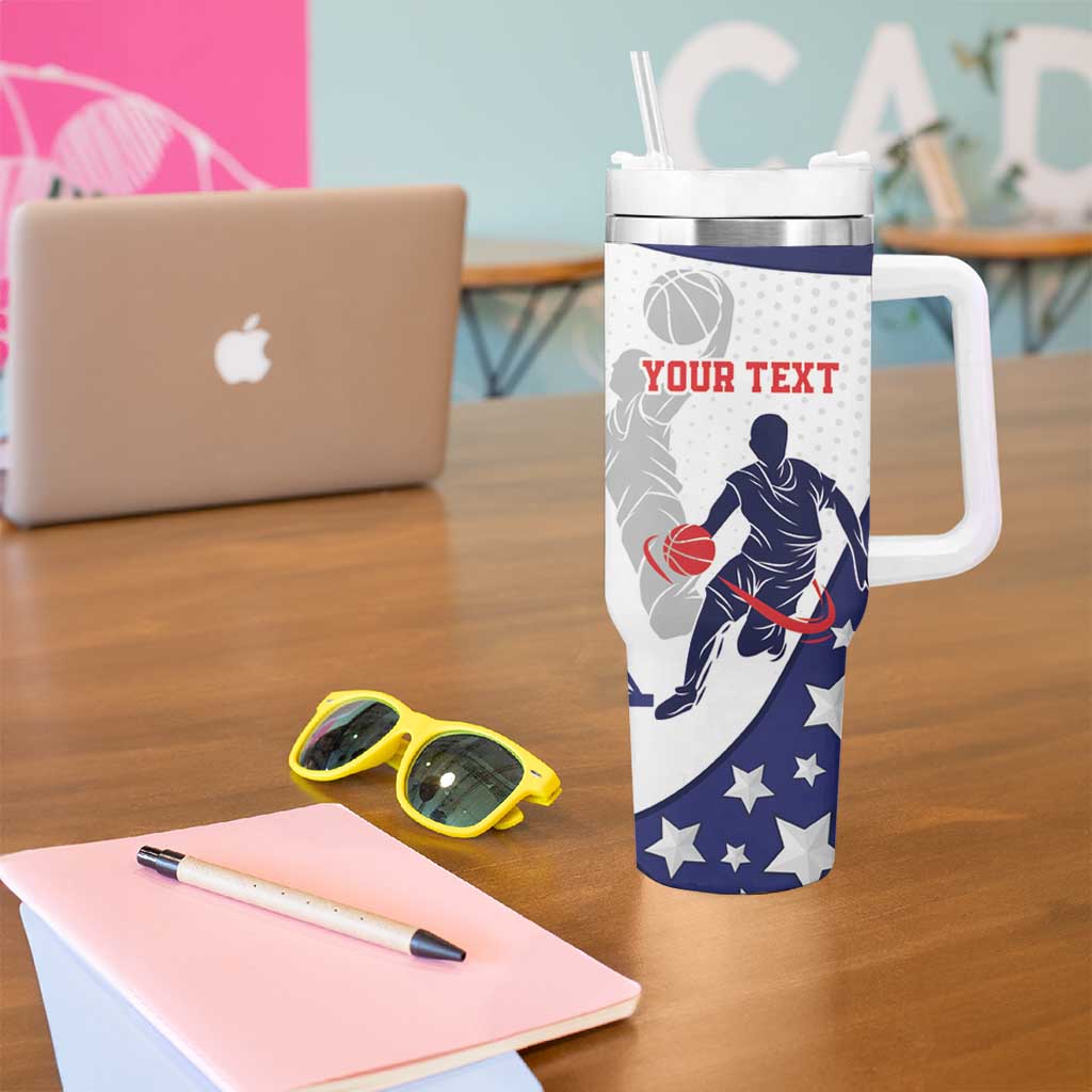 Personalized USA Basketball Tumbler With Handle One For All Summer Sport - Wonder Print Shop