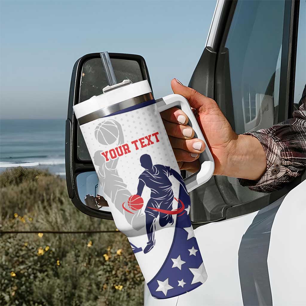 Personalized USA Basketball Tumbler With Handle One For All Summer Sport - Wonder Print Shop