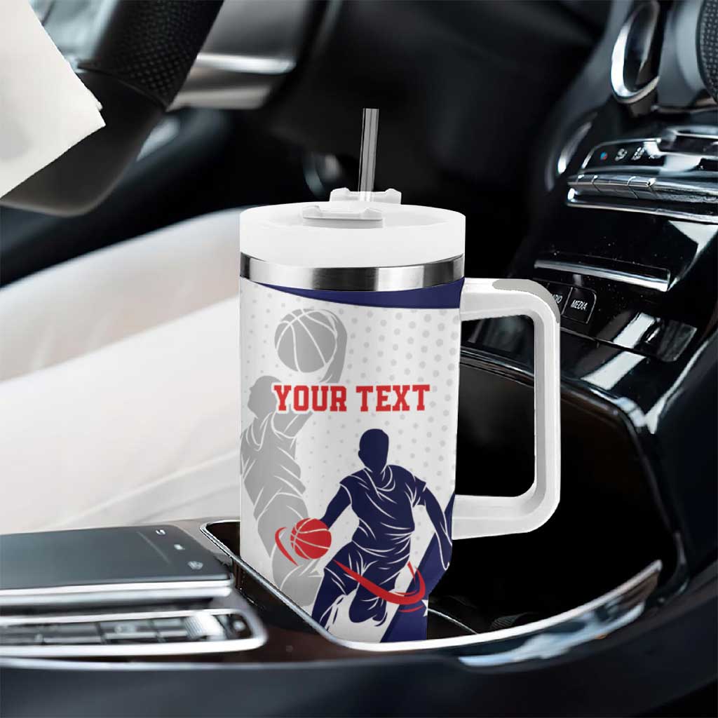 Personalized USA Basketball Tumbler With Handle One For All Summer Sport - Wonder Print Shop