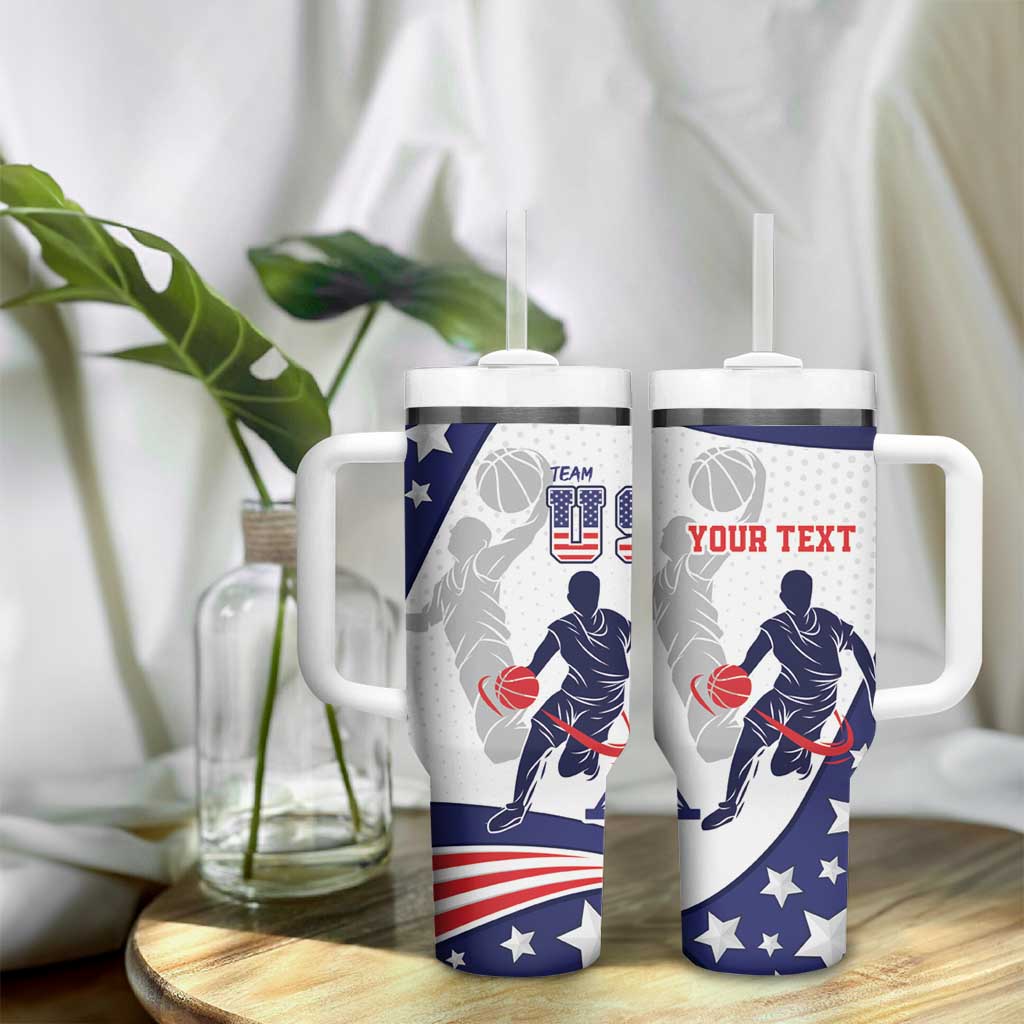 Personalized USA Basketball Tumbler With Handle One For All Summer Sport - Wonder Print Shop