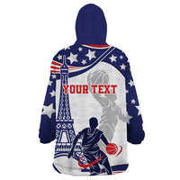 Personalized USA Basketball Wearable Blanket Hoodie One For All Summer Sport - Wonder Print Shop