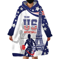 Personalized USA Basketball Wearable Blanket Hoodie One For All Summer Sport - Wonder Print Shop