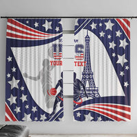 Personalized USA Basketball Window Curtain One For All Summer Sport - Wonder Print Shop
