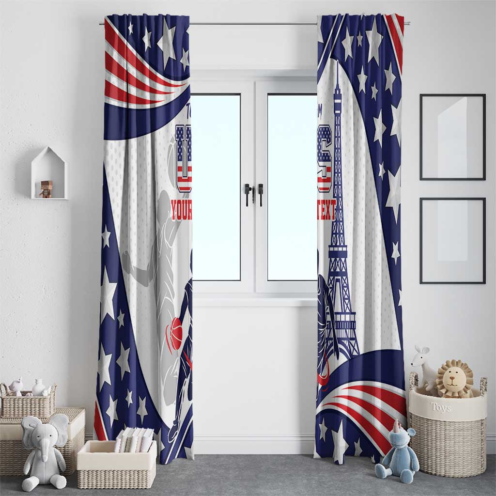 Personalized USA Basketball Window Curtain One For All Summer Sport - Wonder Print Shop