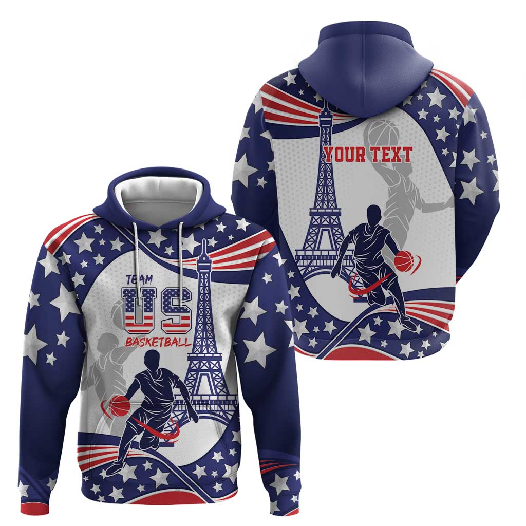 Personalized USA Basketball Zip Hoodie One For All Summer Sport - Wonder Print Shop