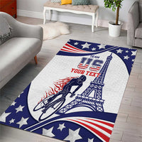 Personalized USA Cycling Area Rug One For All Summer Sport LT9 - Wonder Print Shop