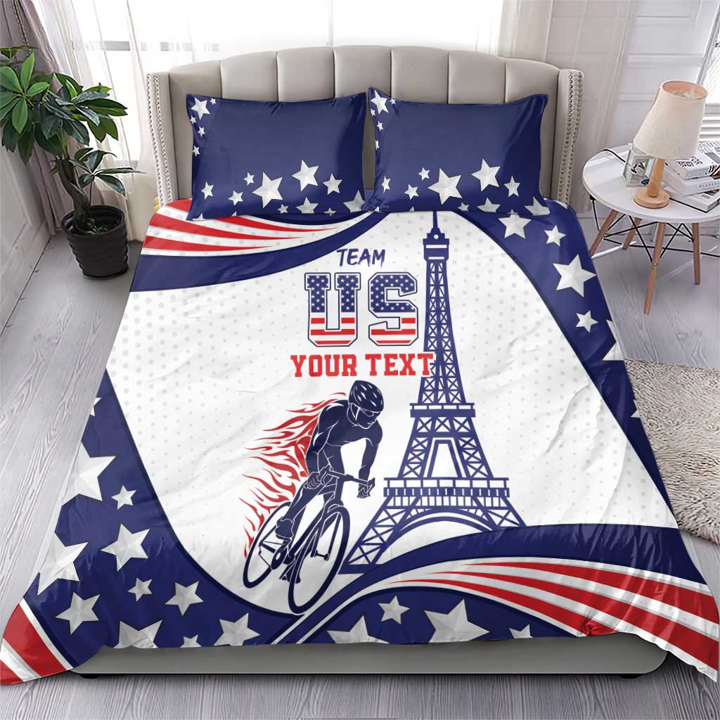 Personalized USA Cycling Bedding Set One For All Summer Sport LT9 - Wonder Print Shop