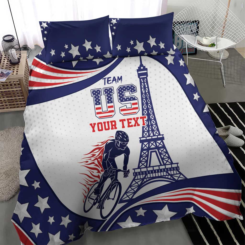 Personalized USA Cycling Bedding Set One For All Summer Sport LT9 - Wonder Print Shop
