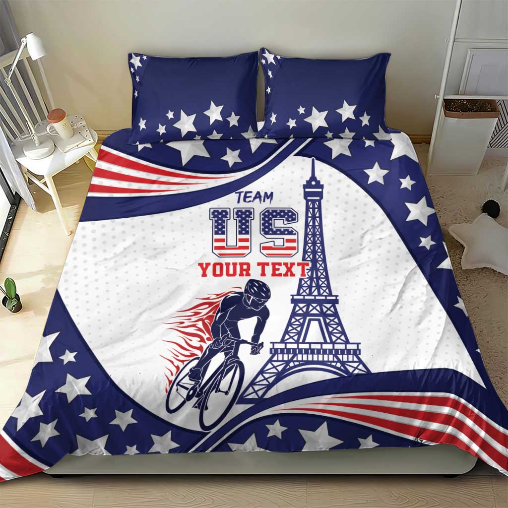 Personalized USA Cycling Bedding Set One For All Summer Sport LT9 - Wonder Print Shop