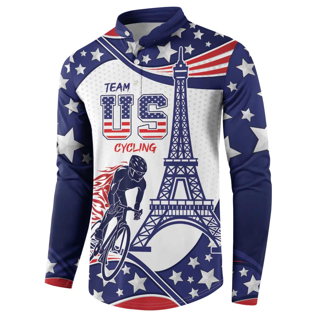 Personalized USA Cycling Button Sweatshirt One For All Summer Sport LT9 - Wonder Print Shop