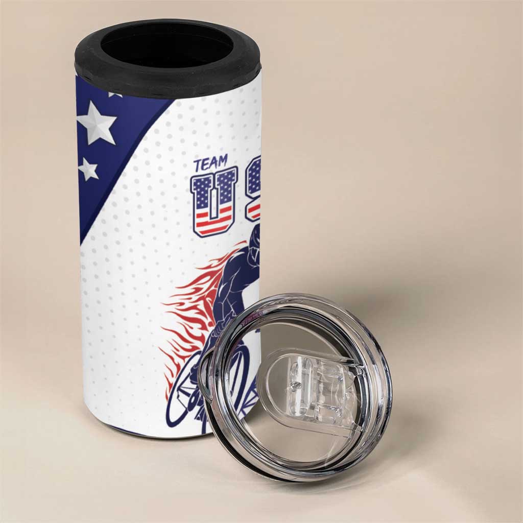 Personalized USA Cycling 4 in 1 Can Cooler Tumbler One For All Summer Sport LT9 - Wonder Print Shop